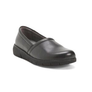 SOFTWALK Black Narrow Leather Adora Comfort Flats